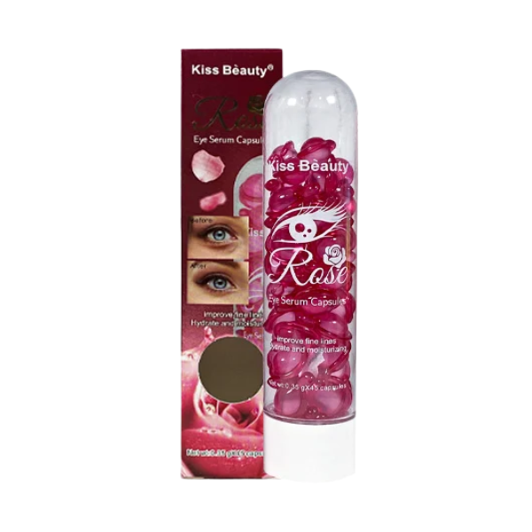 Kiss Beauty Serum Capsulas P/ Ojos Rose 45u