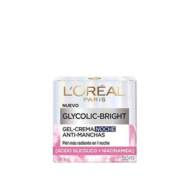 L'Oreal Gel Cr Noche Glycolic-Bright 50ml