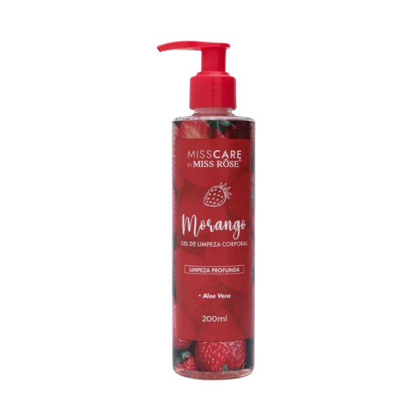 Miss Rose Gel Limpieza Corp Morango 200ml